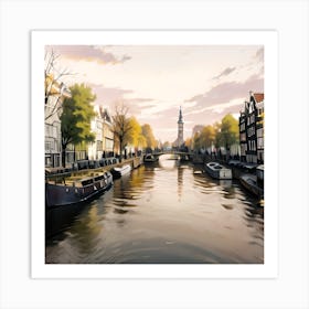 Amsterdam Canal Art Print