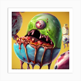 Zombie Egg Art Print