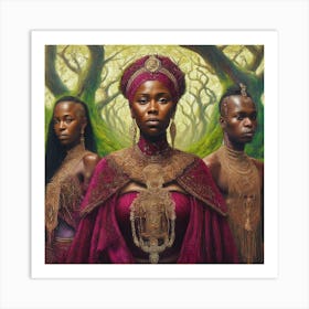 Queens Of Africa Art Print