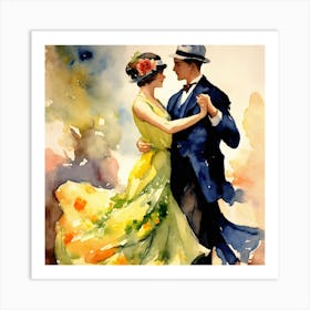 Ballroom Dancers Art Print