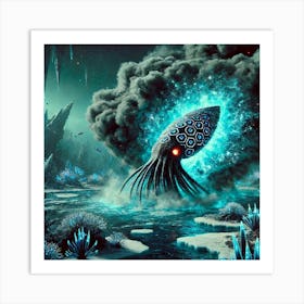 Tidalus Ink Cloud Art Print