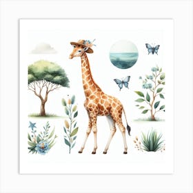 Giraffe 1 Art Print