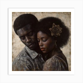 Echantedeasel 93450 African American Black Love Stylize 969 3c022716 8f0f 4140 9aca 5c45f8079c72 Art Print