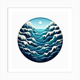 Ocean Waves Art Print