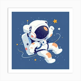 Astronaut In Space 11 Art Print