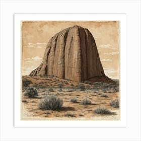 Uluru Art Print