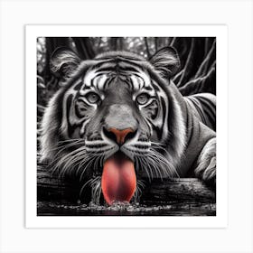 White Tiger 4 Art Print