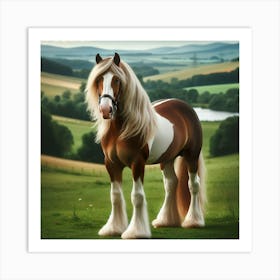 Clydesdale Horse Art Print