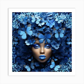 Blue Butterfly Art Print