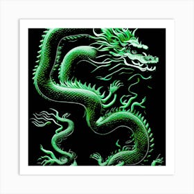 The Dragon Green Art Print