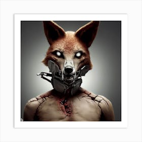 Zombie Fox Art Print