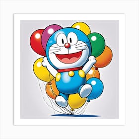 Doraemon for kids gift Art Print