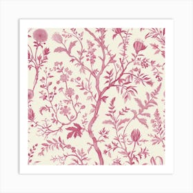 Floral Wallpaper 3 Art Print