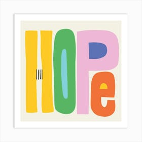 Hope Colorful Kids Art Print