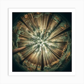 Spherical Forest Art Print