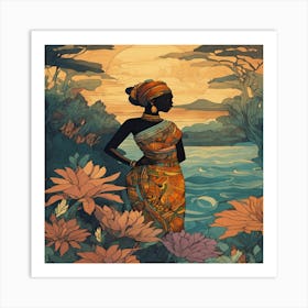 African Woman Art Print