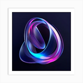 Glowing Ring 3 Art Print