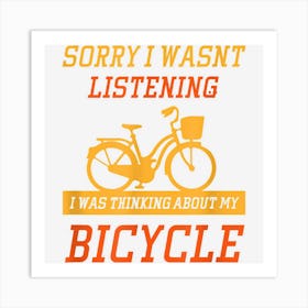 Thinking About Cycling Sustainable Mobility Bicycle Art Print