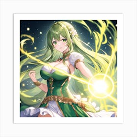 Green Mage Val Art Print