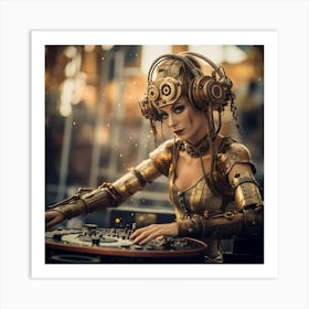 Steampunk Dj 5 Art Print