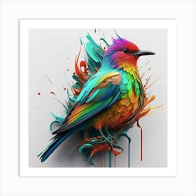 Colorful Bird 9 Art Print