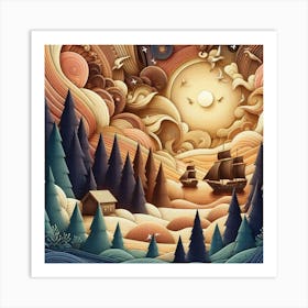 Sailor In The Sky Art Print