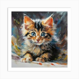 Kitten playfulness 4 Art Print