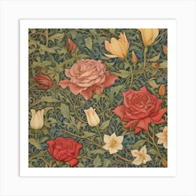 A Collection Of Intricate William Morris 3 Art Print