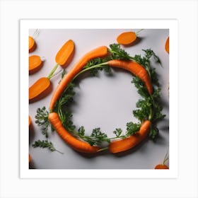 Carrots In A Circle Art Print