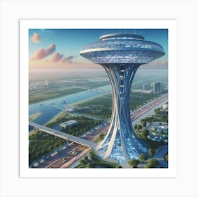 Futuristic Skyscraper 19 Art Print