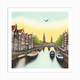 Amsterdam Canal 8 Art Print