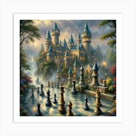 Castle Chess Art Print