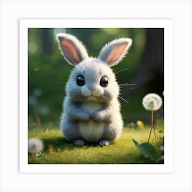 Cute Bunny Art Print