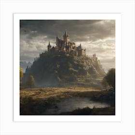 675027 Elden Ring Landscape, Castle, Epic, 8k, Realistic, Xl 1024 V1 0 1 Art Print