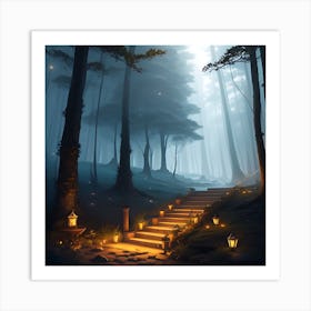 Mystery Woods Art Print