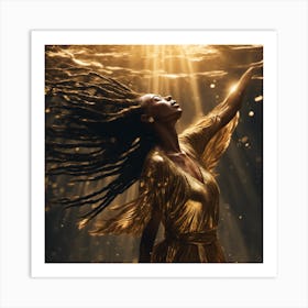 Golden Goddess Art Print