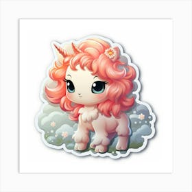 Unicorn Sticker 45 Art Print