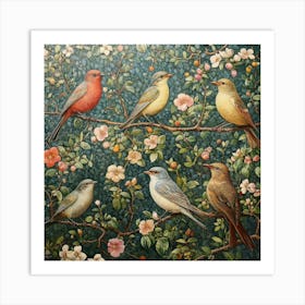 Birds On A Branch Art 38 Art Print