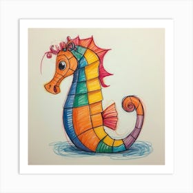 Seahorse Art Print