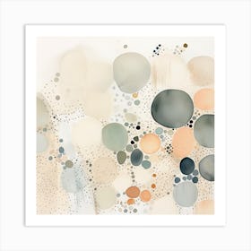 Watercolor Abstract Dots 5 Art Print
