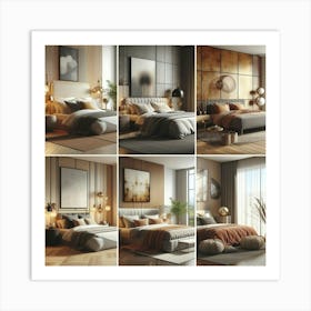 Modern Bedroom 1 Art Print