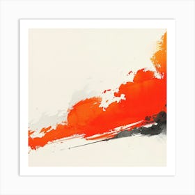 Abstract - Abstract Orange Art Print