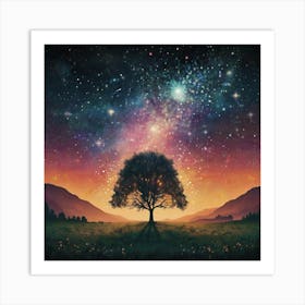 Tree In The Sky Art Print