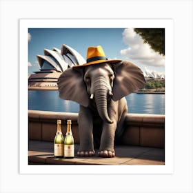 Havana Elephant Sydney Opera House Art Print