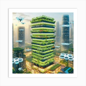 Futuristic Cityscape 24 Art Print