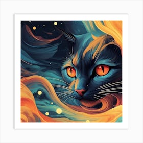 Kitty Cat Art Print