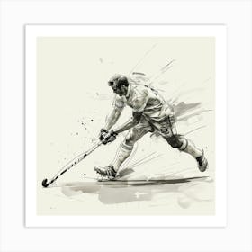 Field Hockey Player 2 Art Print