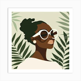 Portrait Of African American Woman 6 Art Print