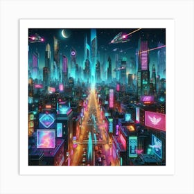 Futuristic City 5 Art Print