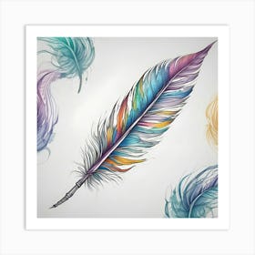 Feathers 11 Art Print